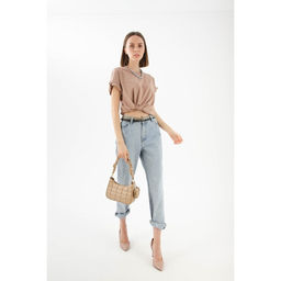 Сумка-багет, отдел на молнии, цвет бежевый - Simaland фото 4