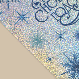 Цена за 2 шт. Наклейки новогодние, интерьерные «С Новым годом», голография 21×29.5 см