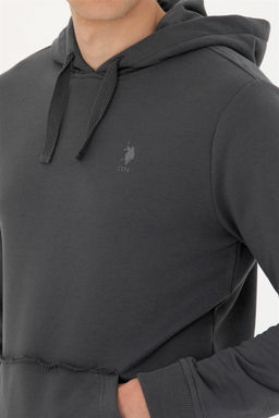 Мужской свитшот антрацитового цвета - U.s. polo assn фото 7