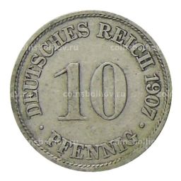 10 пфеннигов 1907 года A Германия