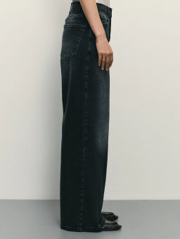 Джинсы wide leg со складками / Zarina фото 3