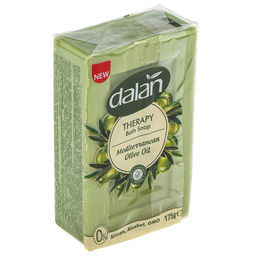 Мыло туалетное твердое Dalan Therapy 175г, банное, Средиземноморское оливковое масло (Турция)  фото 3