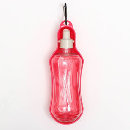 Поилка прогулочная фигурная, 500 мл, с мягким носиком, красная - Пижон фото 3