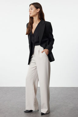 TRENDYOLMILLA Lacivert Wide Leg/Genis Paca Dokuma Kumas Pantolon TWOAW22PL0139 фото 42