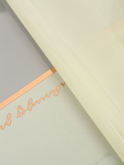 Цена за 20 шт. Плёнка для цветов «Полоса с окном», светло-зелёная с золотым, 57×57±2 см