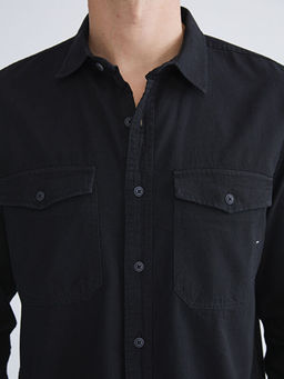 Regular Fit Uzun Kollu Erkek Jean G?mlek
