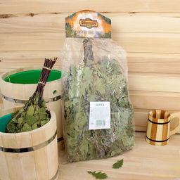 Веник для бани, дубовый, 55 см, с мятой, «Добропаровъ»