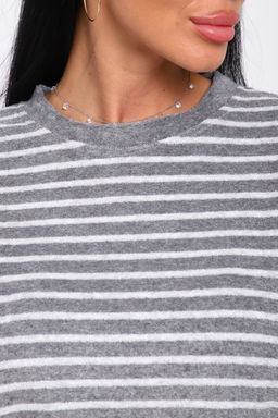 Костюм 375711 домашний махровый в полоску