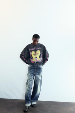 PINK FLOYD WASHED-EFFECT SWEATSHIRT