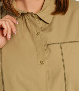 Рубашка #КТ2225 (3), светлый хаки - Dommod фото 5