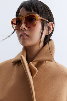 Abrigo cruzado de fieltro - H&m фото 4