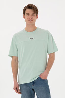 Erkek Comfort Fit Bisiklet Yaka Su Ye_ili Ti__rt Sepette S_rpriz _ndirim