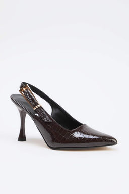 Siyah Rugan 9 cm Kad?n Klasik Topuklu Ayakkab? TAKSS26TO00044 - Trendyolmilla фото 8