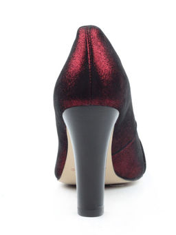 06-D607-81-2 BLACK/RED Туфли женские (натуральная кожа)