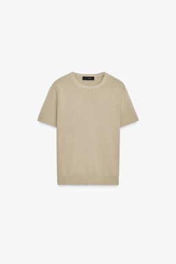 PLAIN KNIT SHORT SLEEVE TOP - Zara фото 14