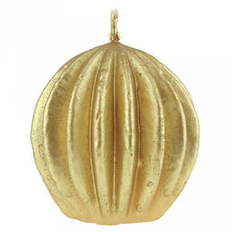 Свеча Шарик-фонарик д6,5см, h7см, золотой, время горения 6 часов (Россия) - Домашняя мода фото 2