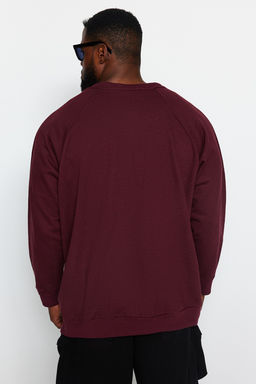 TRENDYOL MAN Lacivert Buyuk Beden Bisiklet Yaka Oversize/Genis Kesim Ici Polarl? Sweatshirt TMNAW24AO00007 - Trendyolmilla фото 22