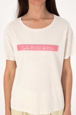 Kad_n Krem Ti__rt Sepette S_rpriz _ndirim - U.s. polo assn фото 6