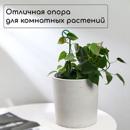 Цена за 10 шт. Колышек для подвязки растений, h=30 см, d=3 мм, проволочный, зелёный, Greengo  фото 2