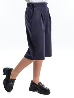 Кюлоты для девочки школьные 22-7319 синий - Mini maxi фото 2