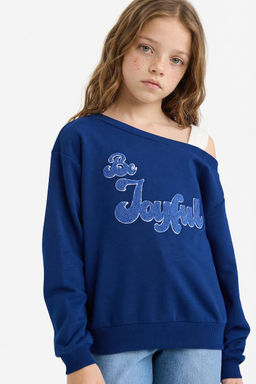 Carmen Yaka Sweatshirt K_z _ocuk - Defacto фото 4