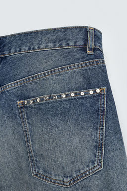 STUDDED LOOSE FIT JEANS - Zara фото 10