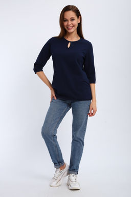 Кофта женская из футера 2-н Анфиса индиго