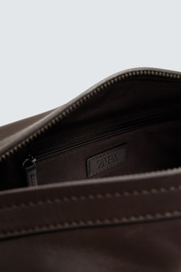 LEATHER TOILETRY BAG - Zara фото 4
