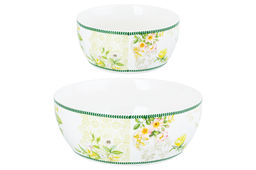 Набор 2 салатников - 14*14*6 см 600 мл + 20*20*7,5 см 1,7 л Лимоны NEW BONE CHINA - Elan gallery фото 5