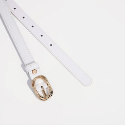 Ремень женский, ширина 2 см, винт, пряжка металл, цвет белый - Simaland фото 2