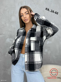 Женская рубашка в клетку