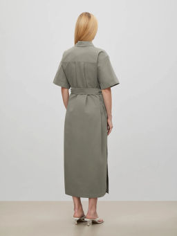 Платье рубашечного кроя, PL1524/swamp - Emka фото 4
