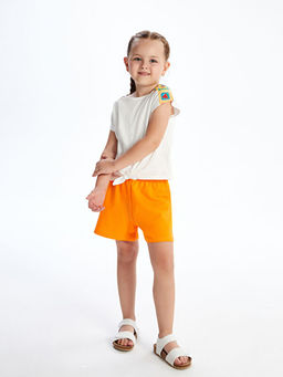 Meyve Bask?l? K?z ?ocuk Bluz ve ?ort 2li