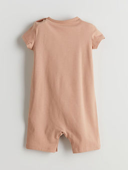 Bisiklet Yaka Bask?l? Erkek Bebek Tulum