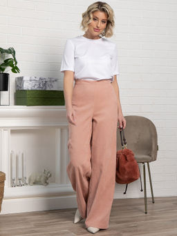Брюки вельветовые Жанин (розовые) Б15205-10М - Lt collection фото 9