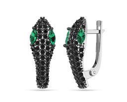 Серьги из серебра куб.циркон., ЗК2101524з