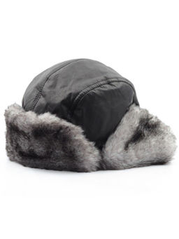 3445 Шапка-ушанка зимняя (водонепроницаемая ткань, искусственный мех)