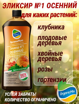 Эликсир № 1 осенний 900 мл - Organicmix фото 4