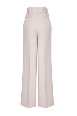 TRENDYOLMILLA Tas Cift Kemer Detayl? Dokuma Pantolon TPRSS25PL00000 фото 14