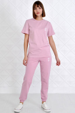 Арт. 2349 Костюм женский пудра 44-52 (5 шт) Цвет:верх- пудра, низ- пудра