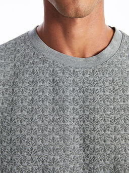 Bisiklet Yaka Uzun Kollu Erkek Sweatshirt - Waikiki фото 5