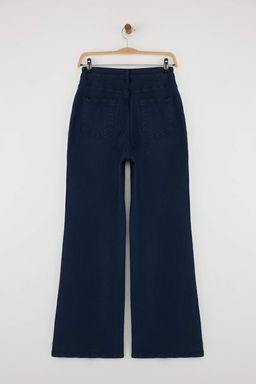 Kahverengi Dugme Detayl? Yuksek Bel Wide Leg Comfort Esnek Jeans TWOAW26JE00017 - Trendyolmilla фото 7