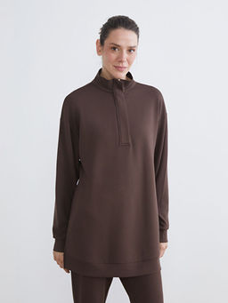 Dik Yaka Kad?n Sweatshirt Tunik