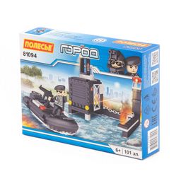 Конструктор Классик Город. Полиция-1.6 (101 элемент) (в коробке)