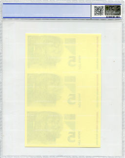 Банкнота 5 куна 1993(1994) года Хорватия (в слабе PCGS Gem UNC 68)  неразрезанный лист, пробный