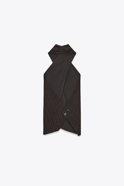 STRIPED HALTER TOP - Zara фото 3