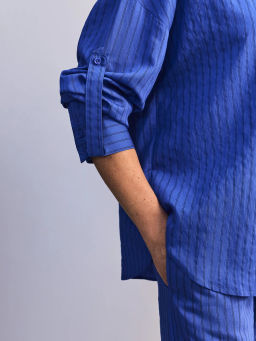 Блуза оверсайз из вискозы с длинным рукавом ZR2605012013-46 / Zarina