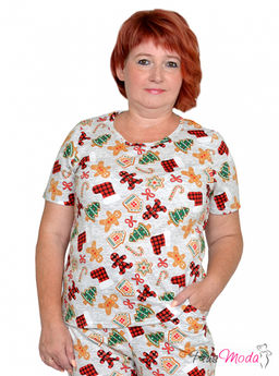 Футболка Модель №1299 размеры 44-84 - Plusmoda фото 12