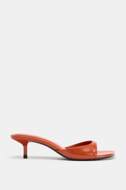 SANDALIA MULE TAC?N / Naranja - Zara фото 3