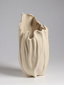 Ваза «Джалис», 22.5×12 см, керамика, бежевая